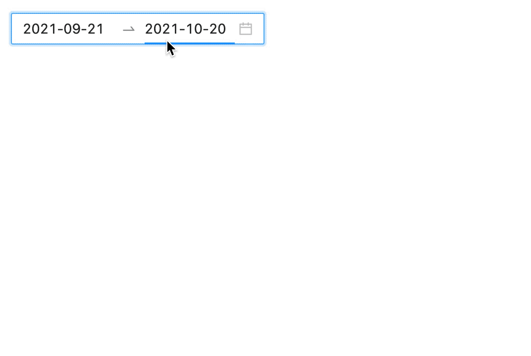 [RangePicker] When only the end date is selected, it hopes to display