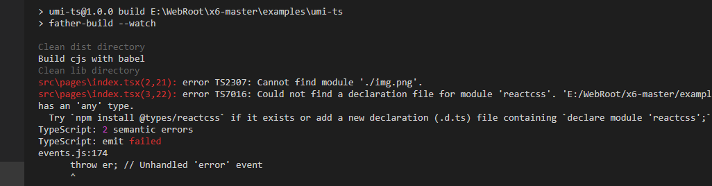 ts build报错，疑似d.ts文件未生效 · Issue #217 · umijs/father · GitHub