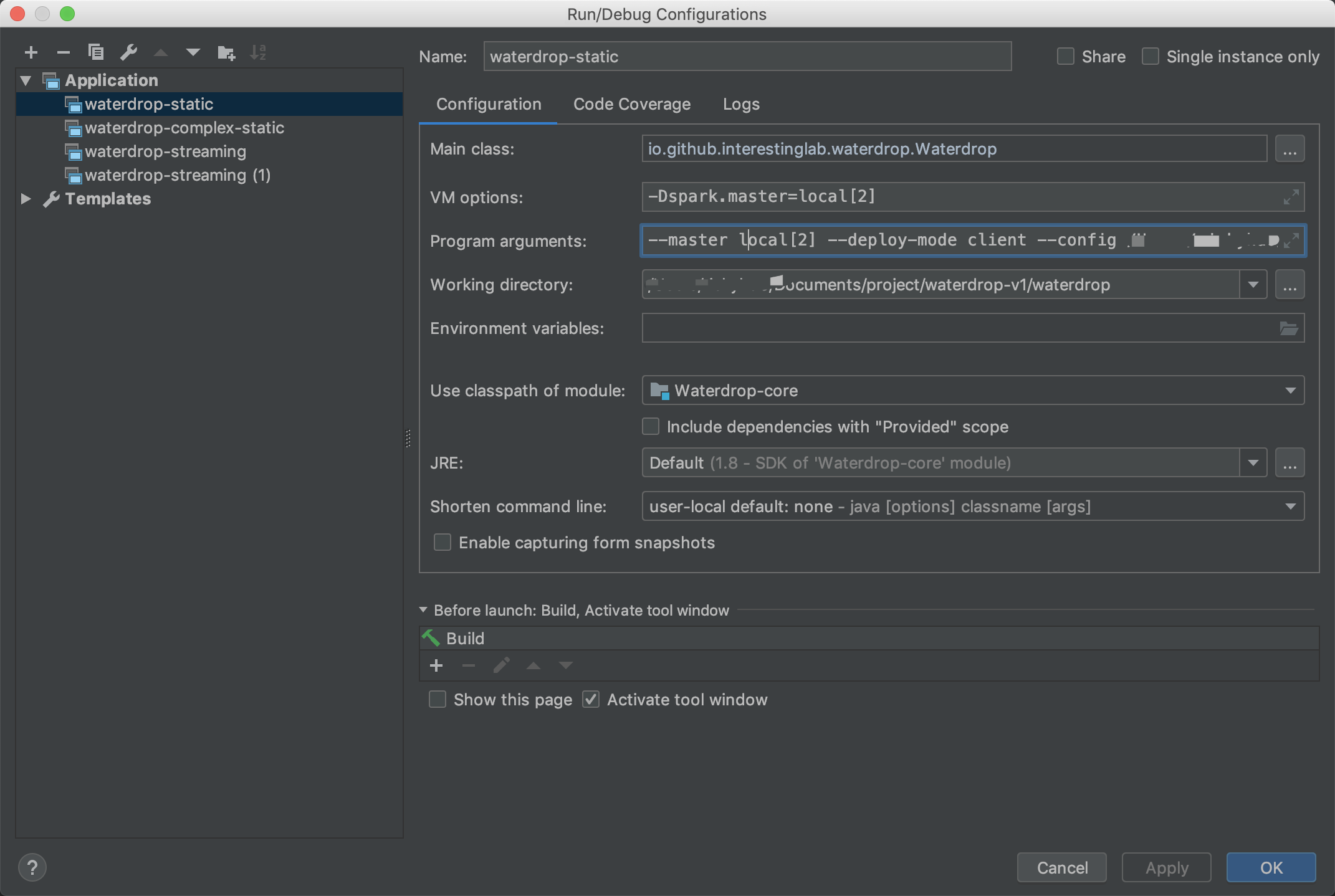 Running Waterdrop On IDEA · Issue #455 · apache/seatunnel · GitHub