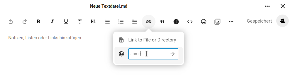 Input for custom URL