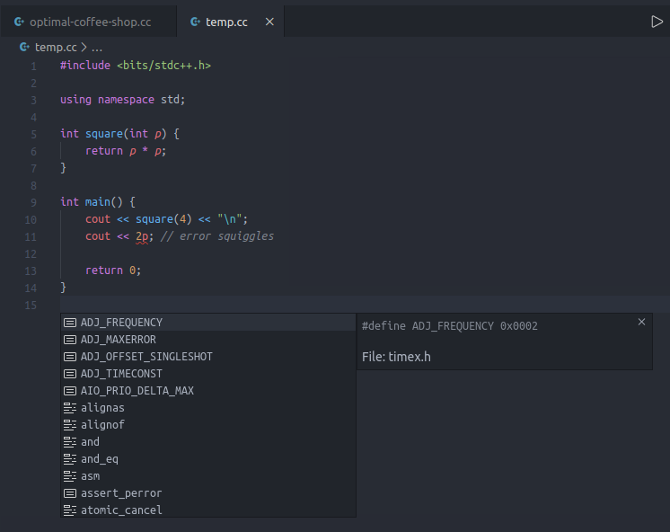 Functions with default parameters disable a lot of suggestions, red ...
