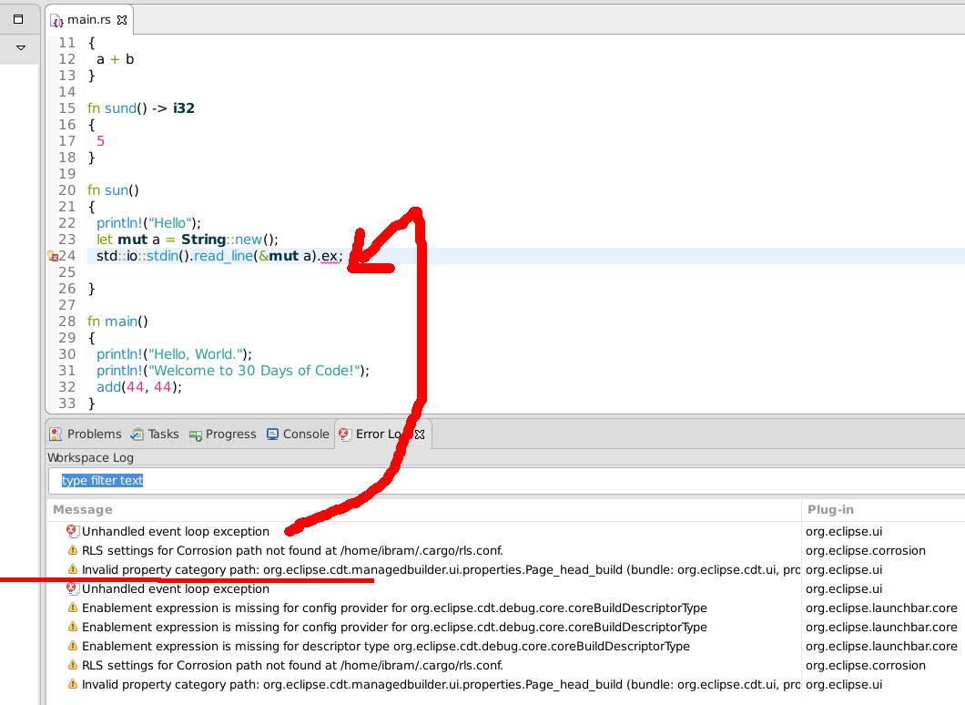 Content assist, Outline view and hovering doesn't work. Wrong settings