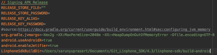 Set local linphone sdk not working · Issue #1013 ...