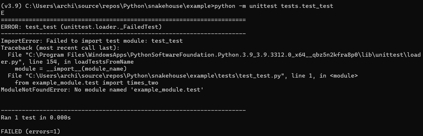 How to setup and run tests? · Issue #8 · smok-serwis/snakehouse · GitHub