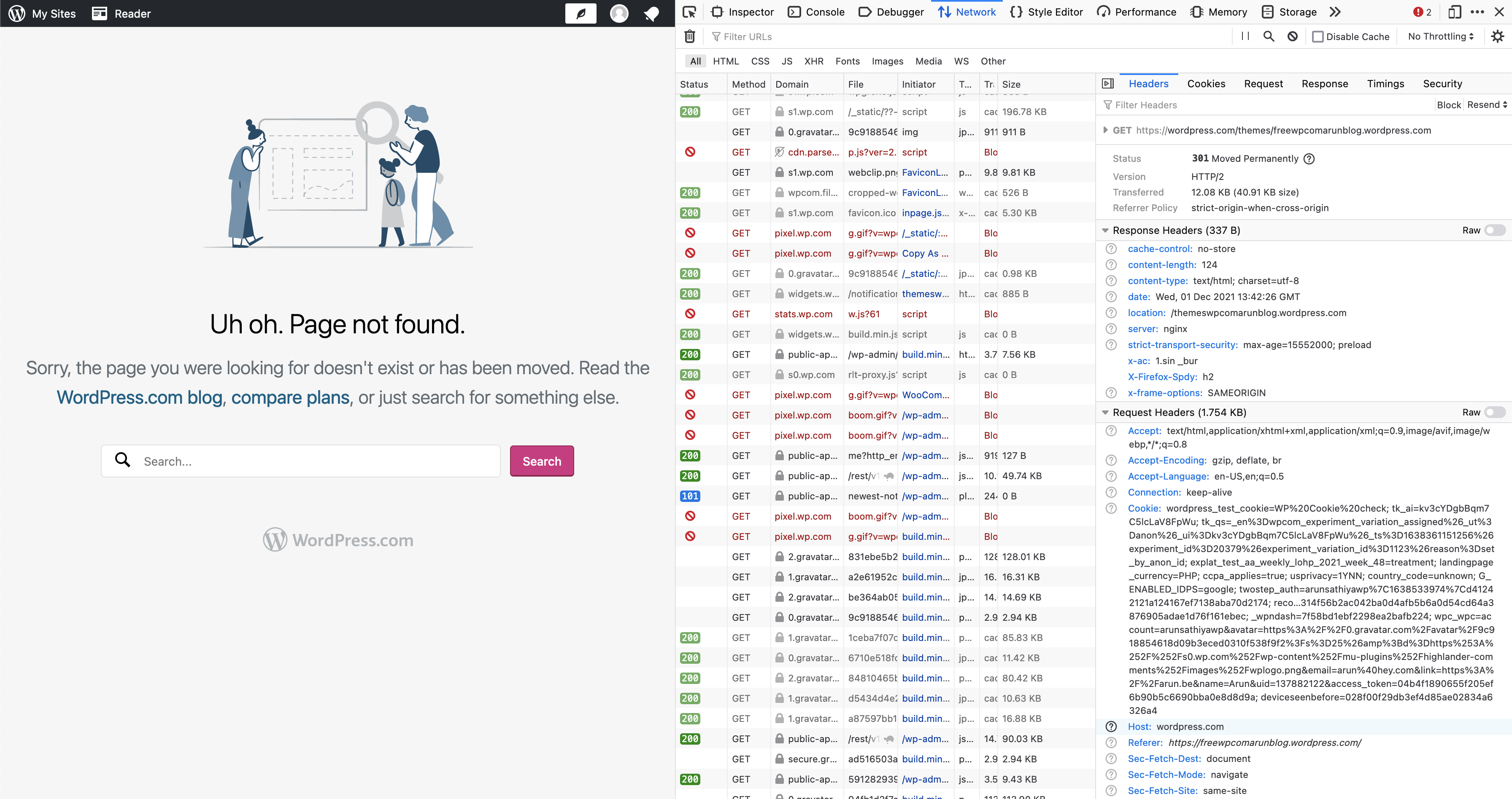Redirection to themes page from wp-admin dashboard broken · Issue ...