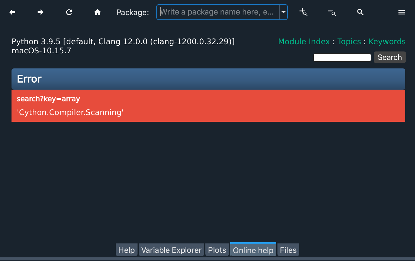 Search in online help is not working · Issue #15867 · spyder-ide/spyder ...
