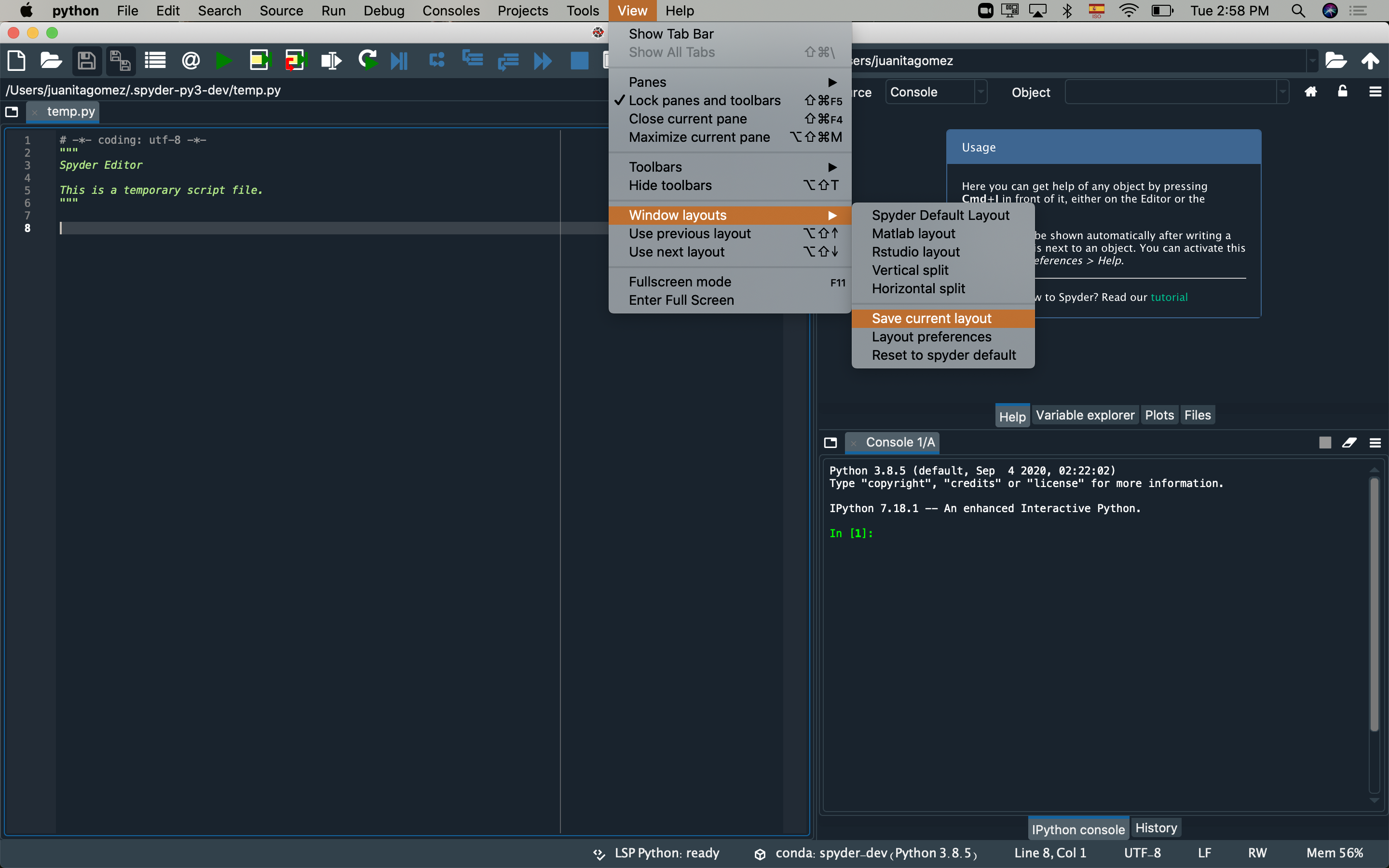 Saving layout doesn't store the right sizes. · Issue #13882 · spyder ...