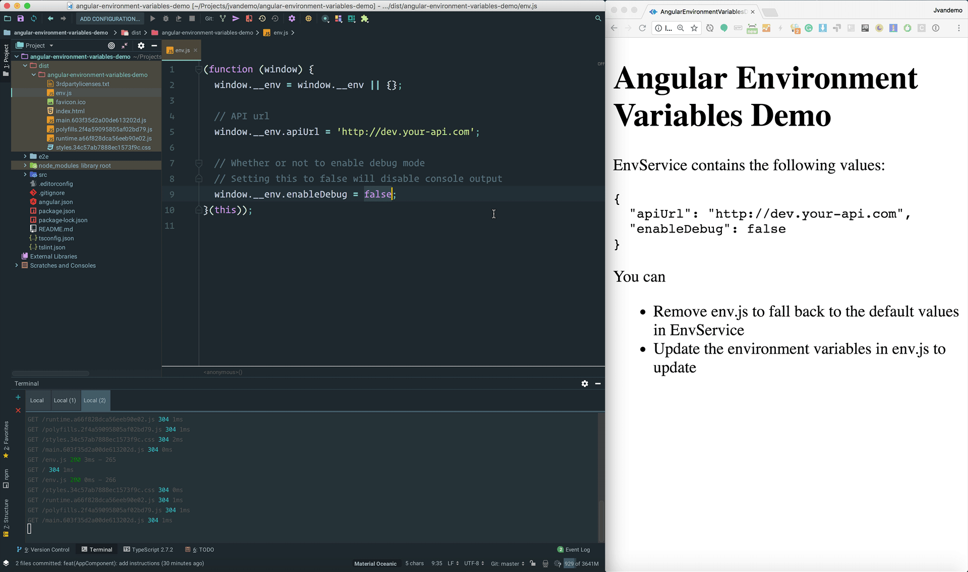 How to use environment variables to configure your Angular application