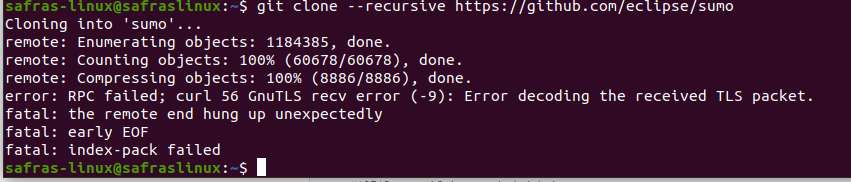 Cloning sumo repository gives an error · Issue #10527 · eclipse-sumo ...