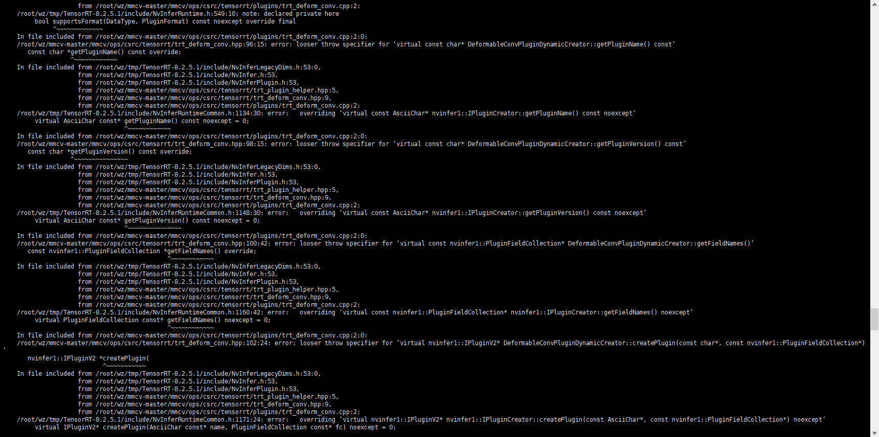 Compile tensorrt plugins with tensorrt8.2 · Issue #2486 · open-mmlab ...
