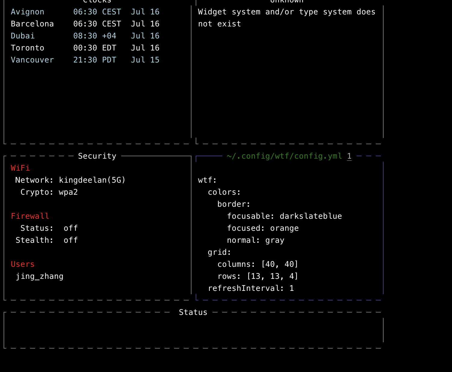 Error Could Not Load Config Yml Issue 502 Wtfutil Wtf Github