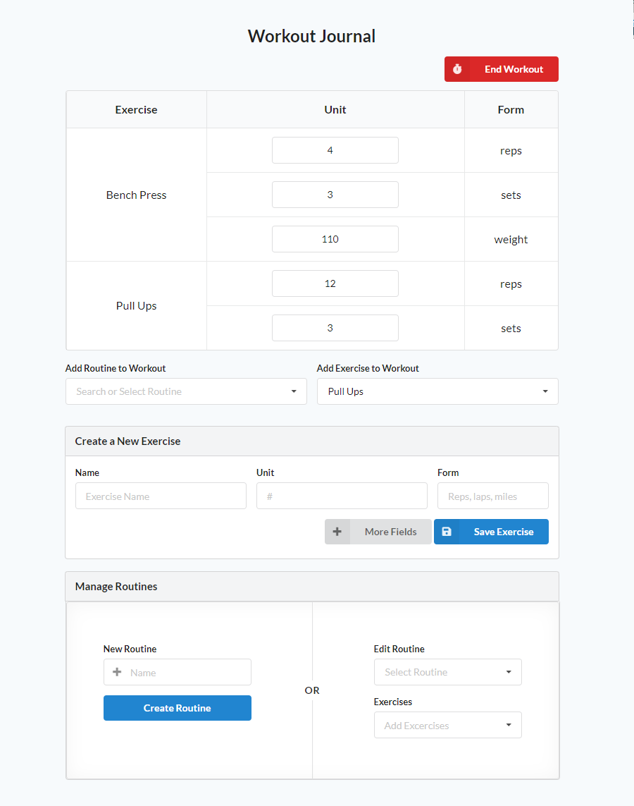 GitHub - yankidank/workout: Workout Activity Tracker