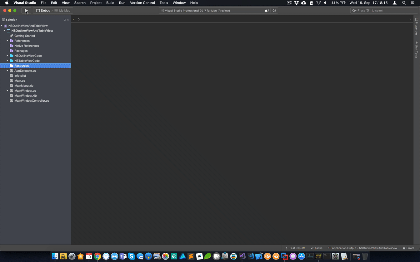 mono mojave outlineview bug