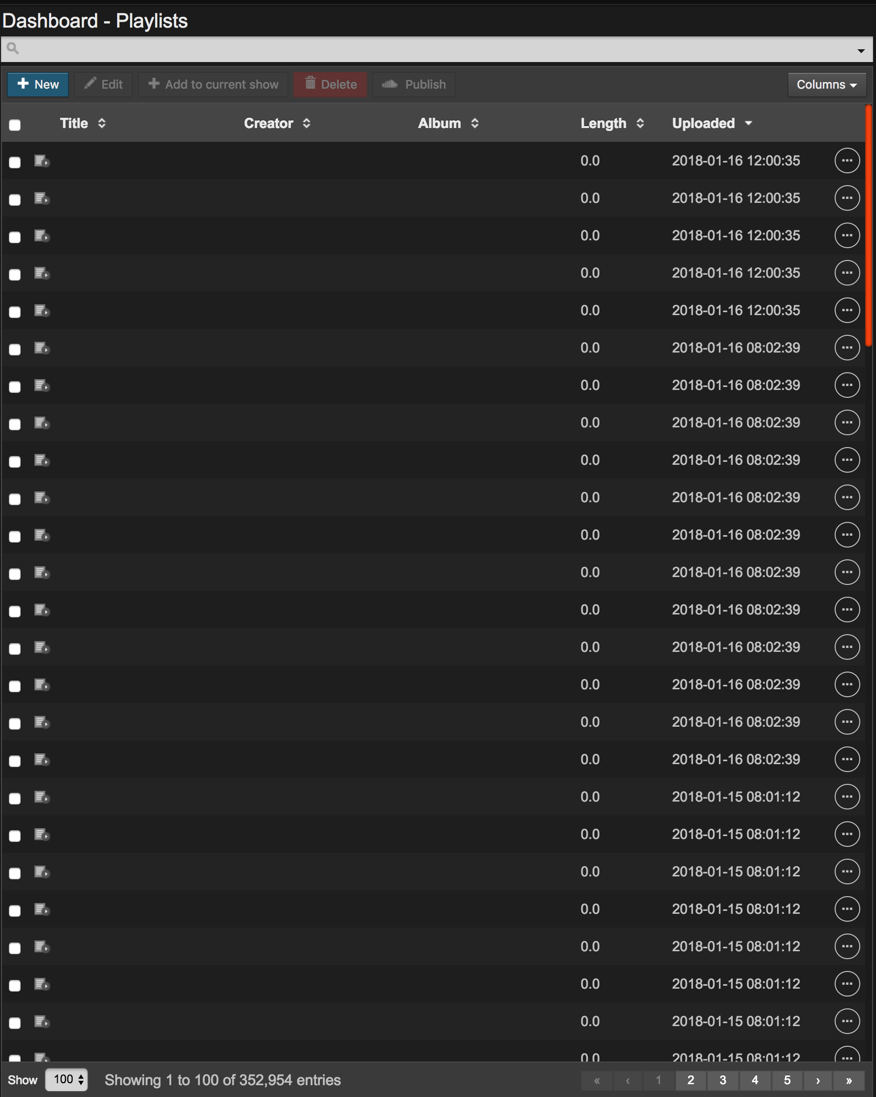 Empty Playlist