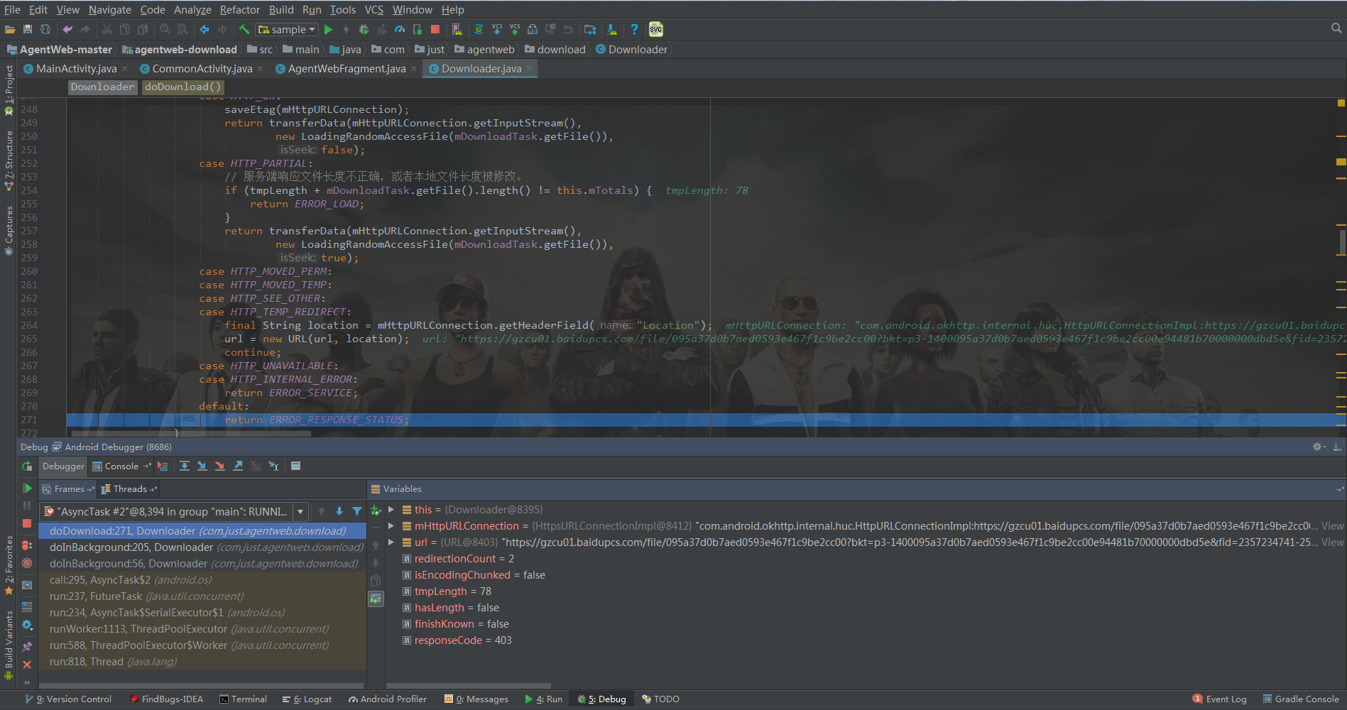 百度网盘的https下载链接无法下载，请教如何处理 · Issue #291 · Justson/AgentWeb · GitHub