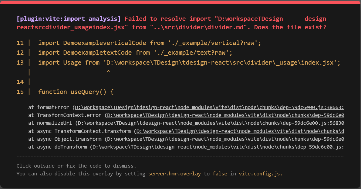 windows 开发环境运行报错 · Issue #809 · Tencent/tdesign-react · GitHub