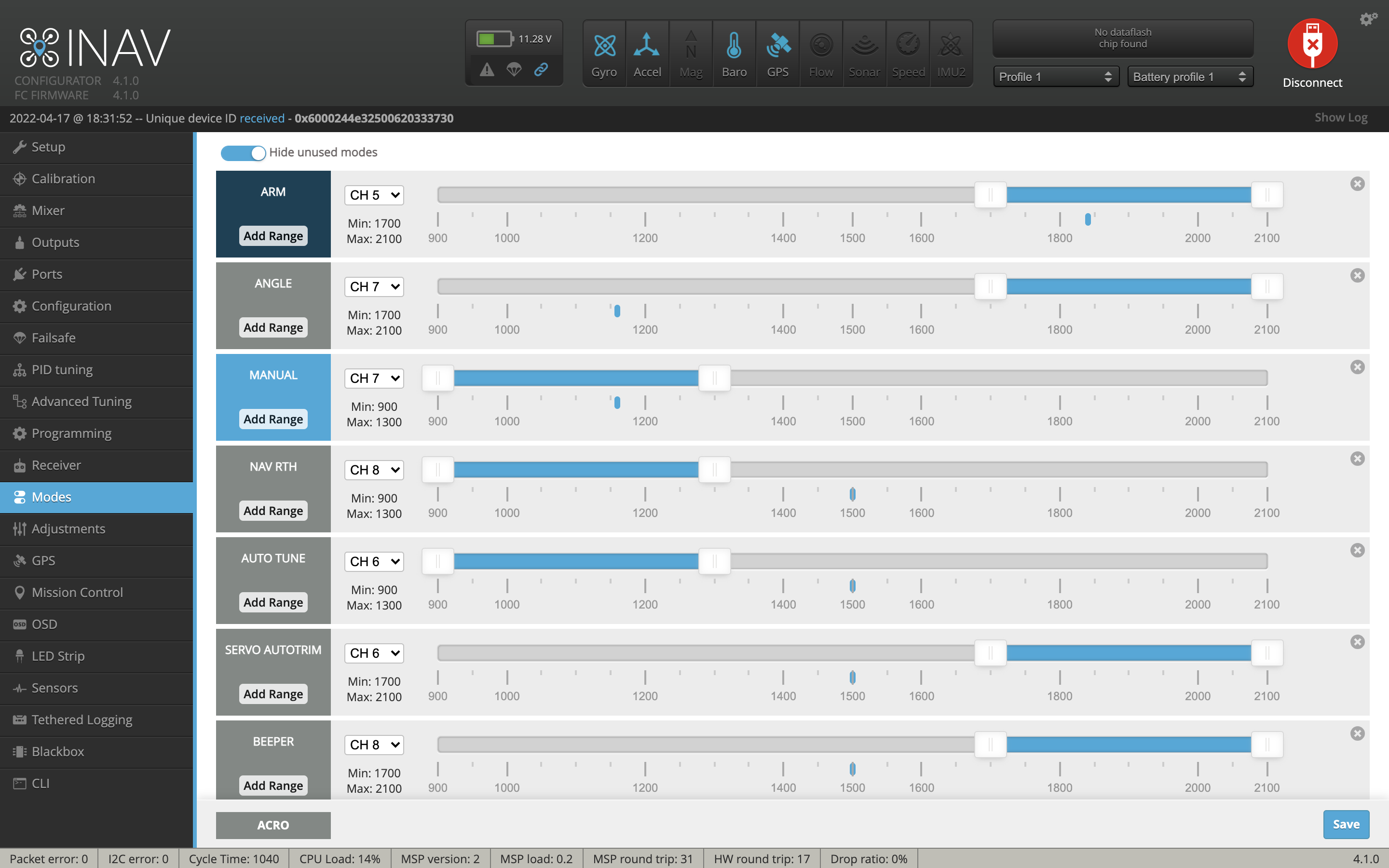 iNav not arming but it doesn't give the cause · Issue 7971
