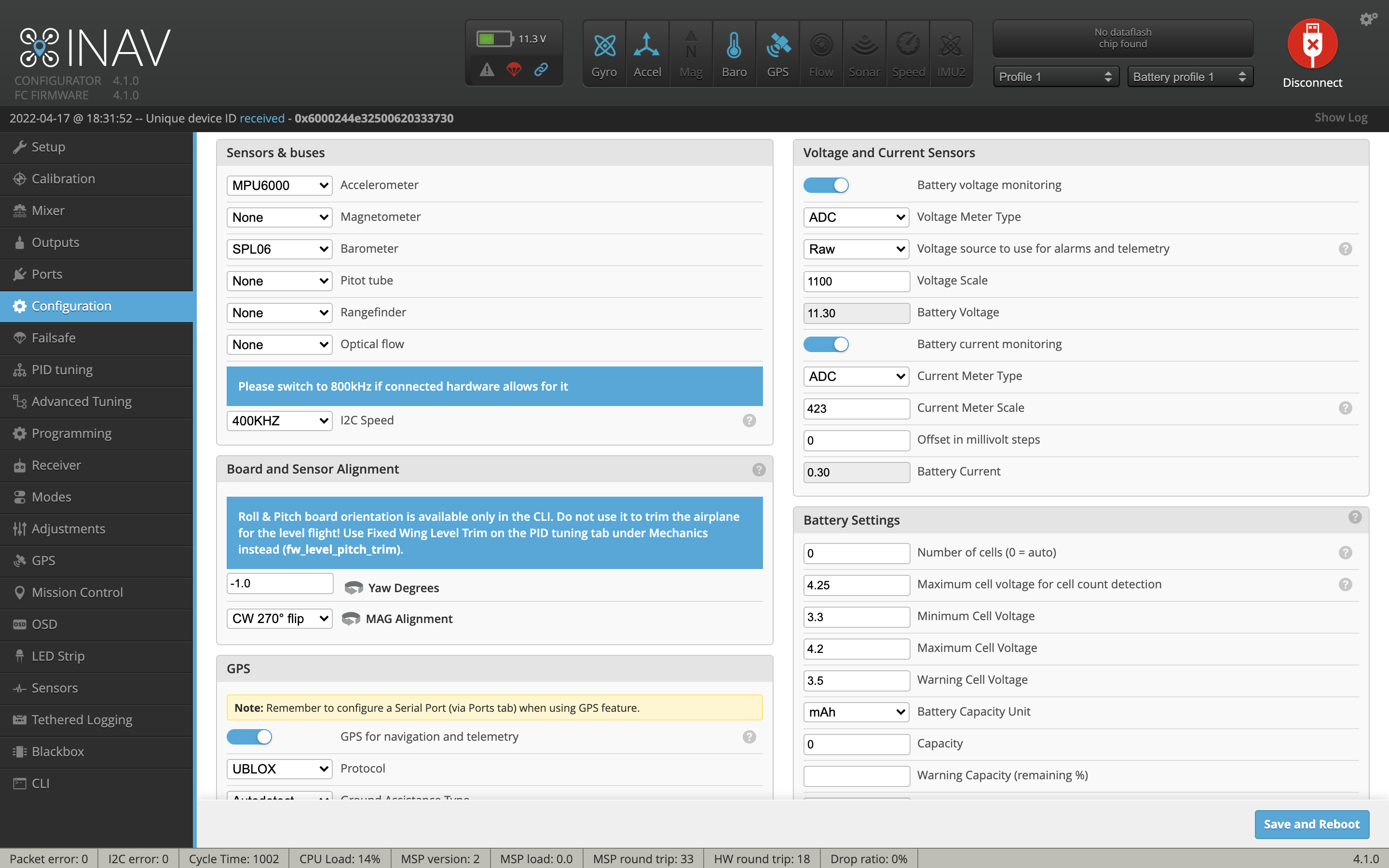 iNav not arming but it doesn't give the cause · Issue 7971