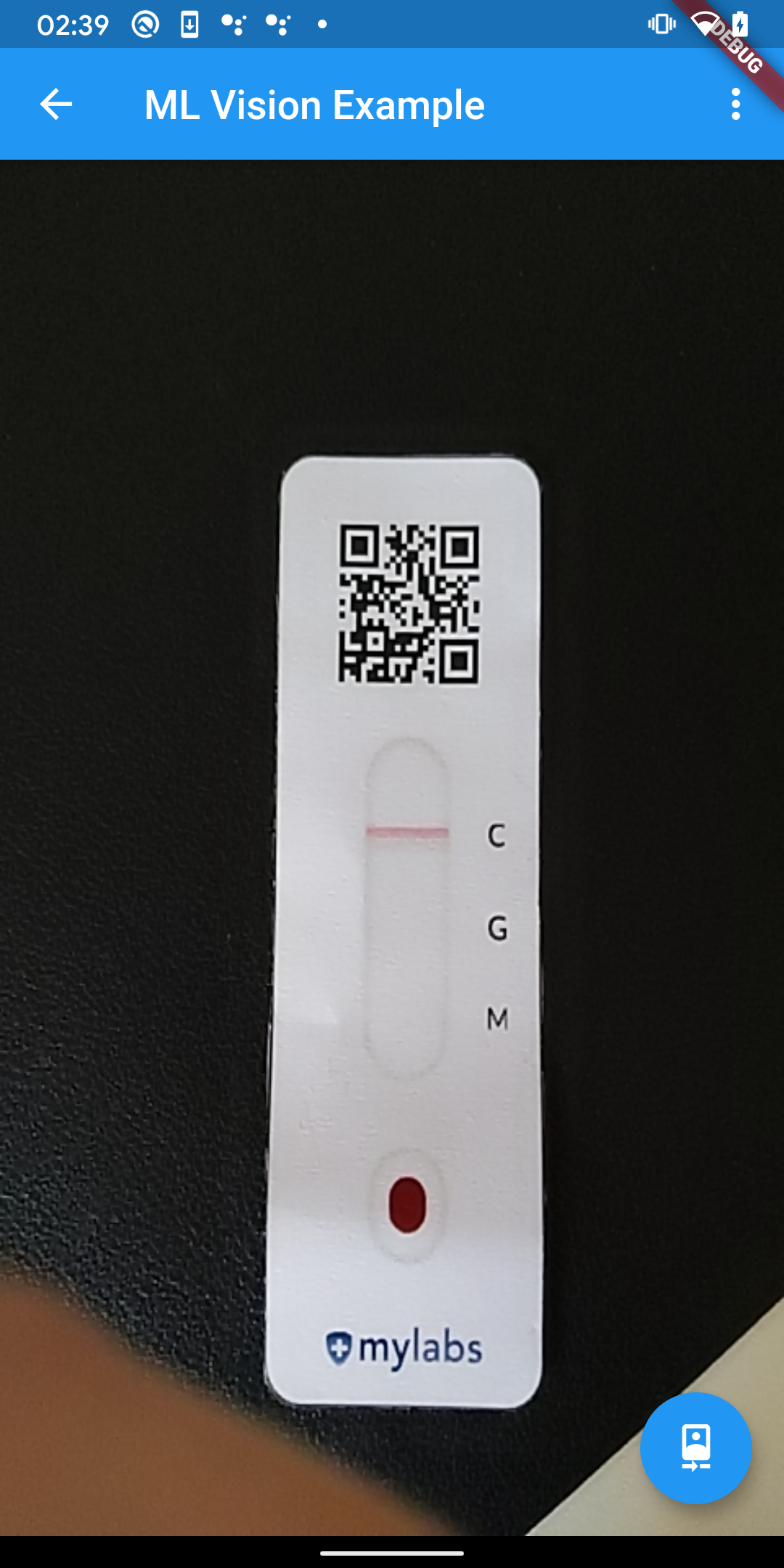 [firebase_ml_vision] Example app not reading barcodes on Android
