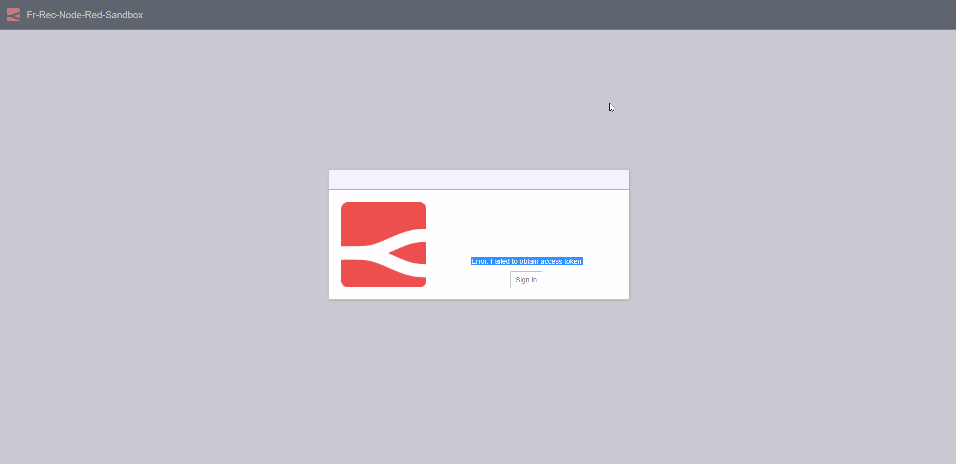 `Error Failed to obtain access token` when opening a project · Issue