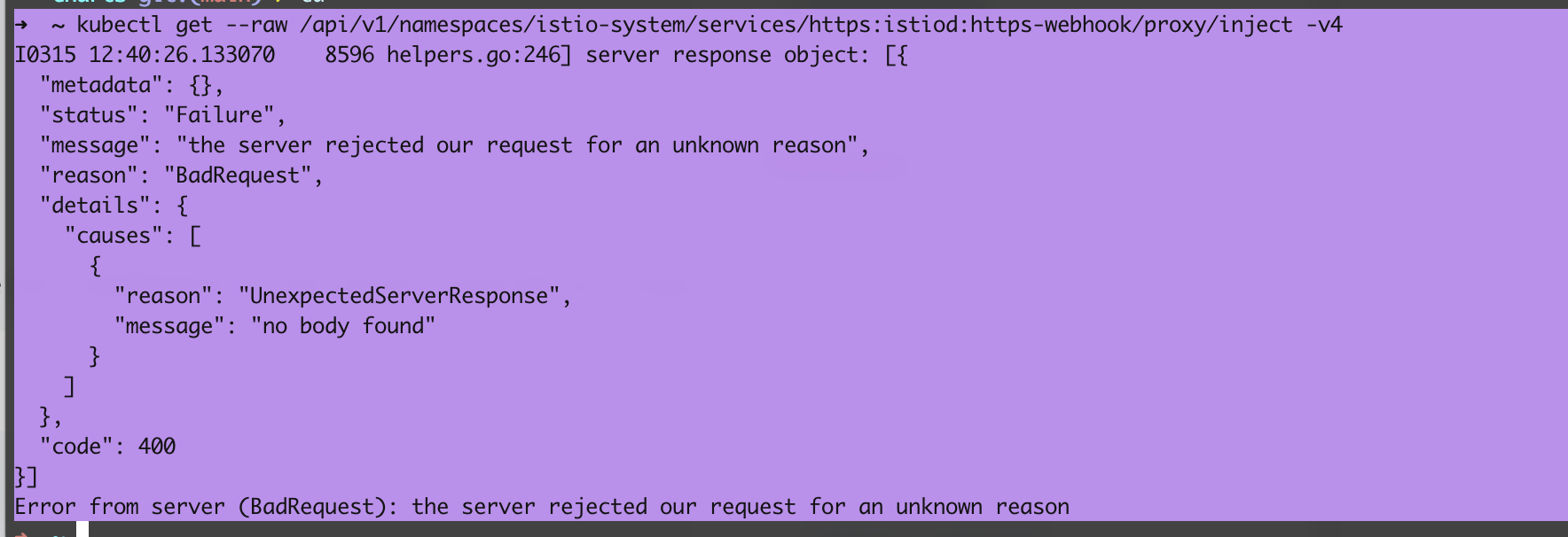 sidecarinjector.istio.io failed to call webhook · Issue 43882