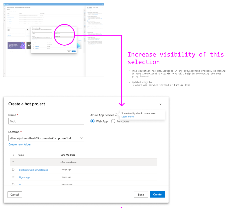 Update the App Service Selection UI · Issue #8135 · microsoft ...