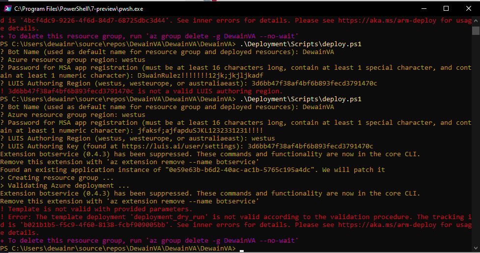 Deployment failing on Windows VS 2017 · Issue #1543 · microsoft ...