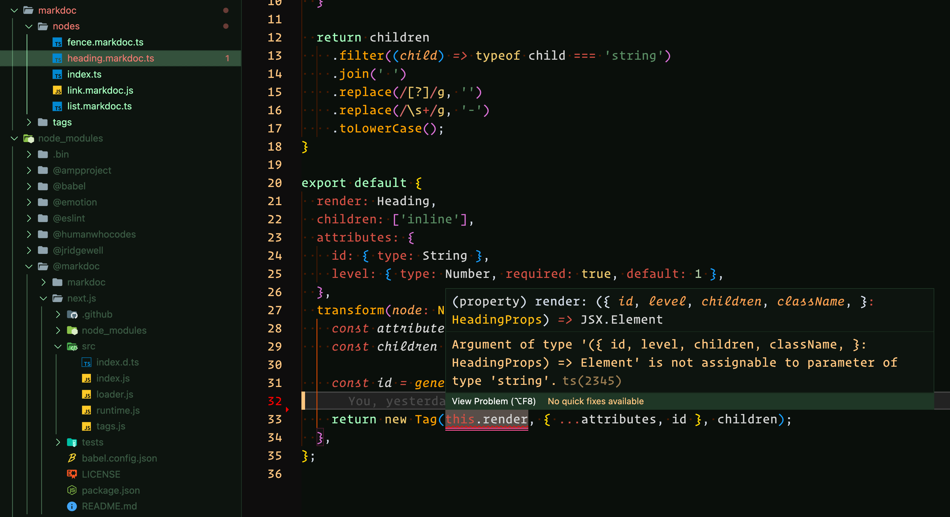 Type mismatch for the first argument of `Tag` · markdoc markdoc ...