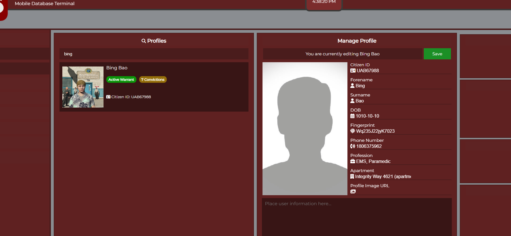 EMS MDT - Profile page not displaying image · Issue #302 · Project ...