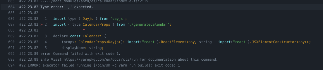 Type error: ',' expected. Next JS build · Issue #40324 · ant-design/ant ...