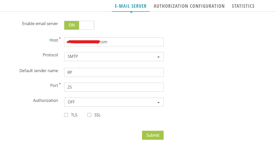 Email notification not working with Report portal build version 4.3.0