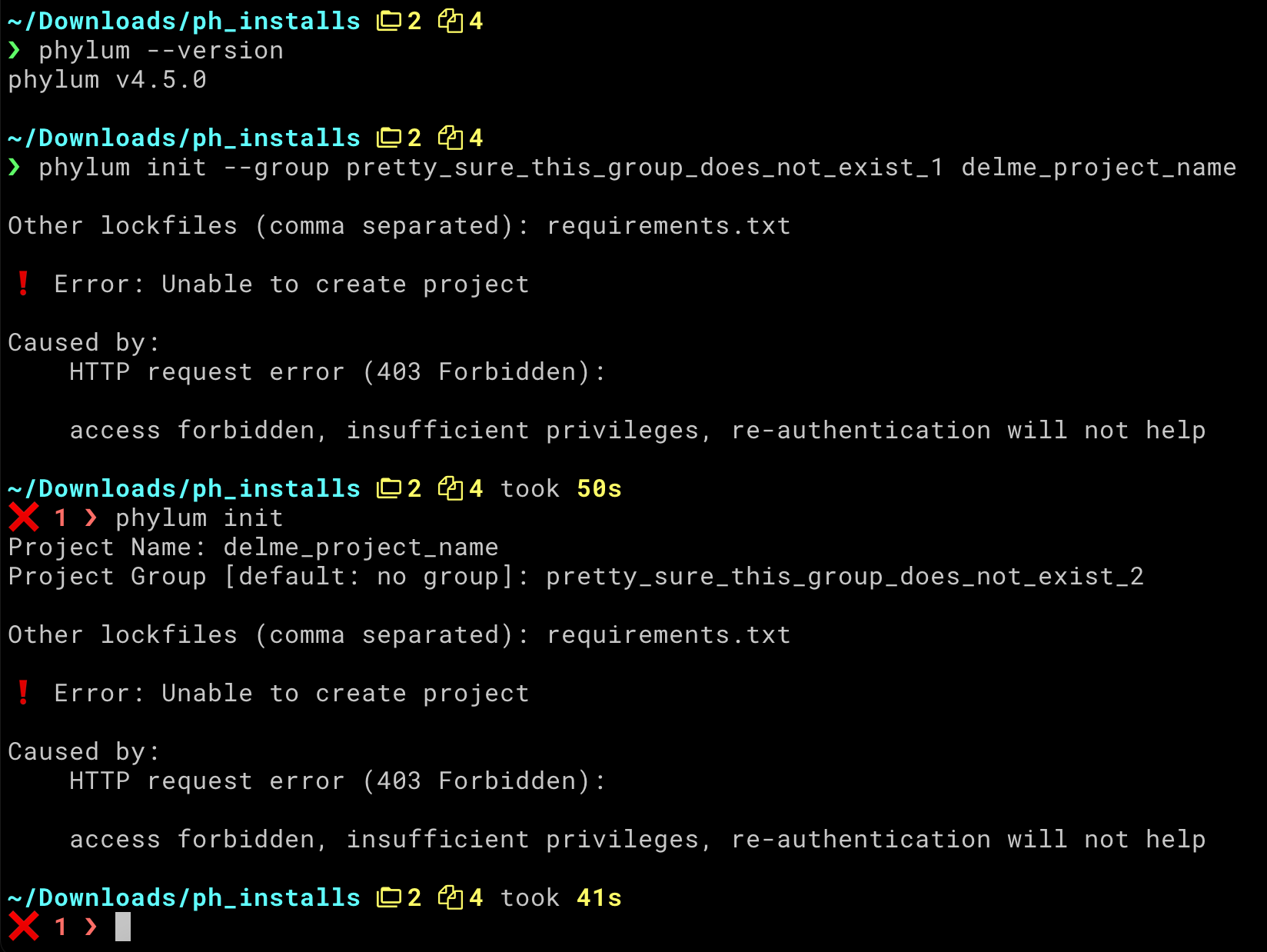 Specifying non-existent groups results in unhelpful failures · Issue ...