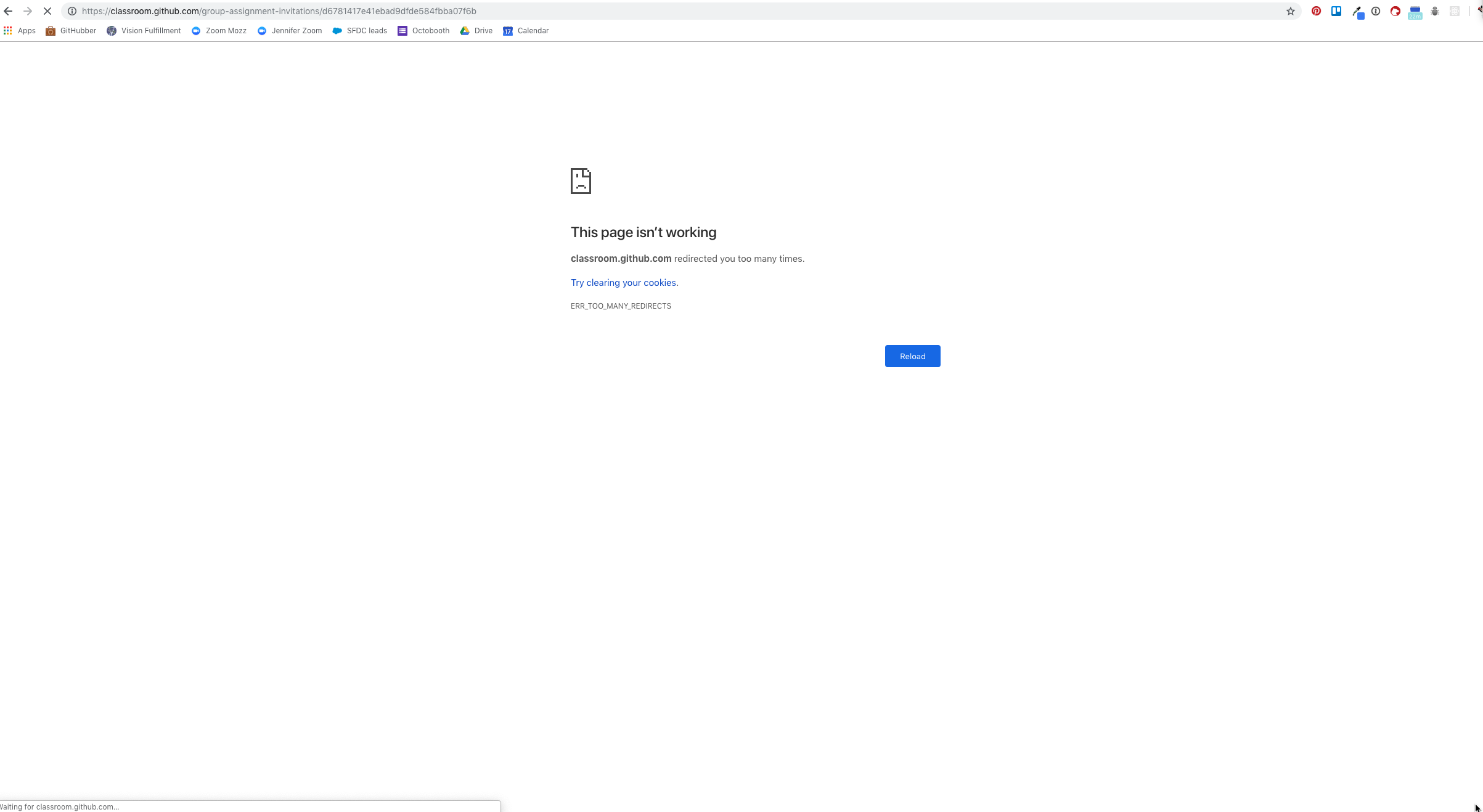 Too many redirects error on group assignment · Issue #1704 · github ...