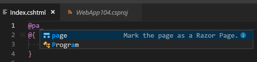 Razor Page completions shown for older projects · Issue #14301 · dotnet ...