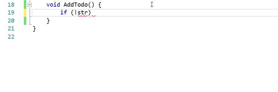 Committing C# completion removes not operator (!) · Issue #5373 ...