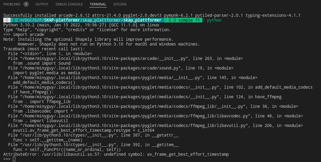 Python 3.10.2 crash upon import · Issue #1124 · pythonarcade/arcade ...