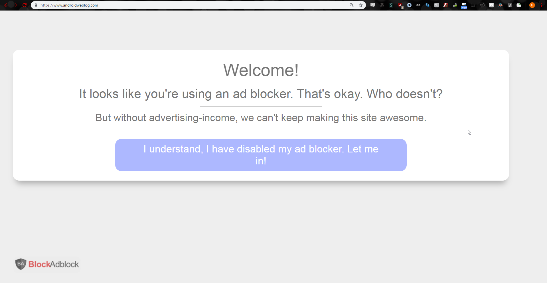www.androidweblog.com blocks uBlock Origin users · Issue #4625 ...