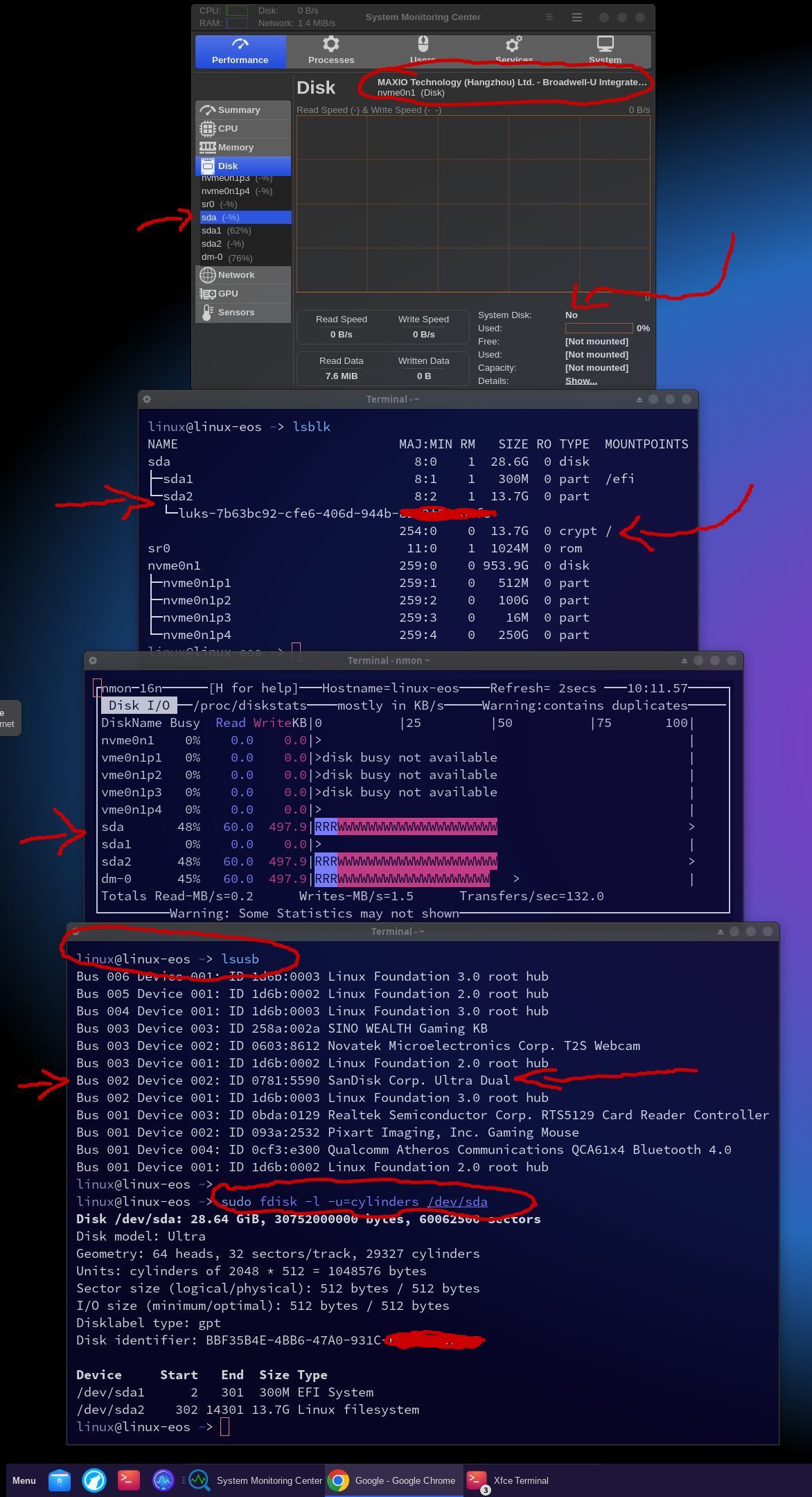 No Disk displayed or usage shown for USB system disk ver 2.17.0 · Issue