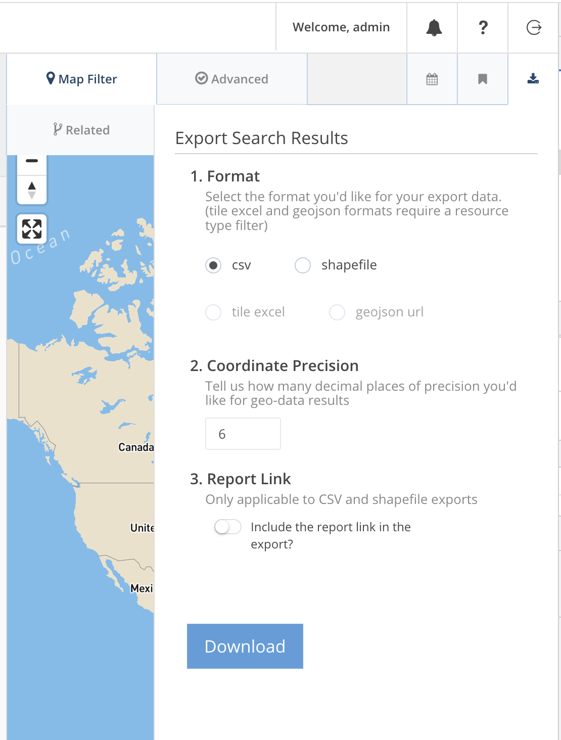 Celery interface not appearing in search export · Issue 9647