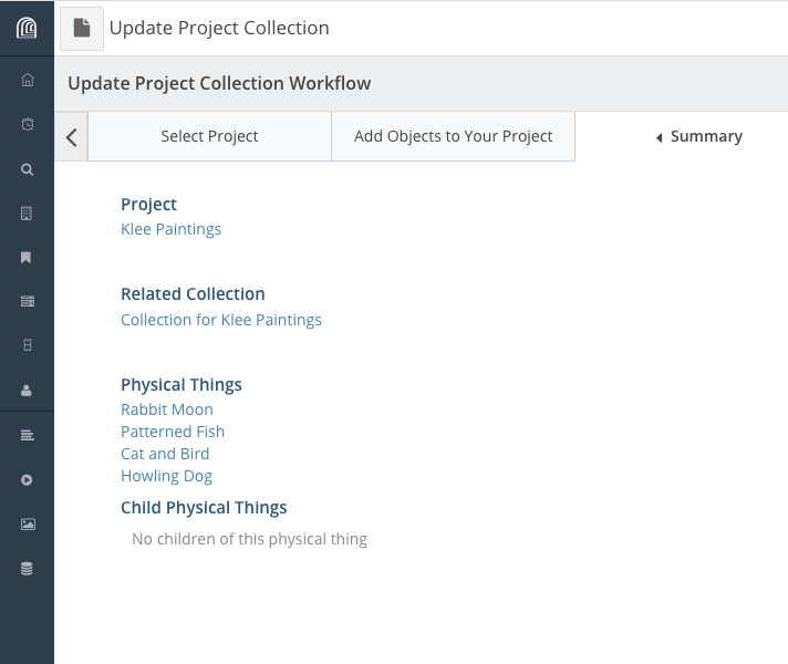 Removal of Phys thing doesn't work in Update Project Collection ...