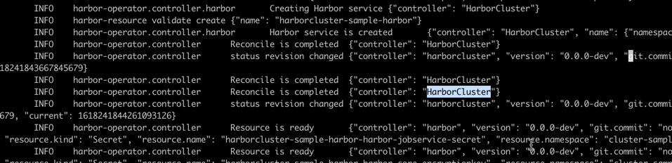 logger is not consist · Issue #549 · goharbor/harbor-operator · GitHub