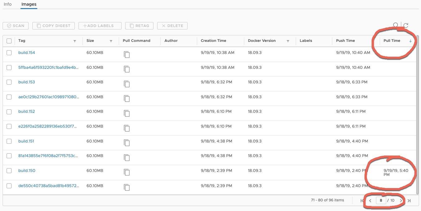 sort by pull time is not working correctly · Issue 9334 · goharbor/harbor · GitHub