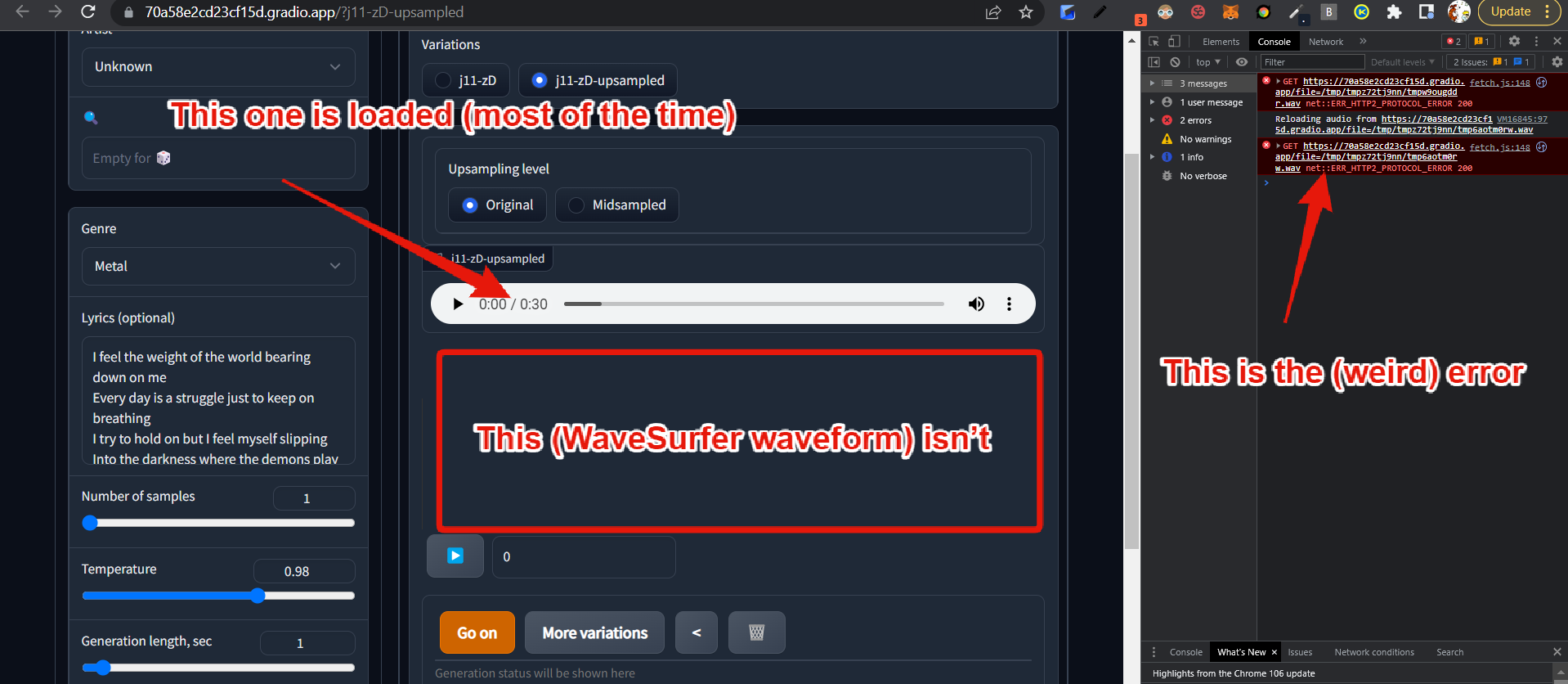 Socket error when loading WAVs longer than ~20 seconds · Issue #2630 ...
