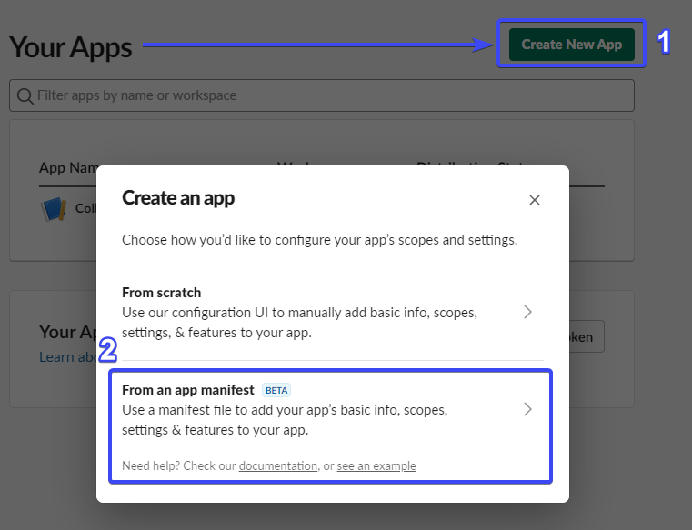 Create new app
