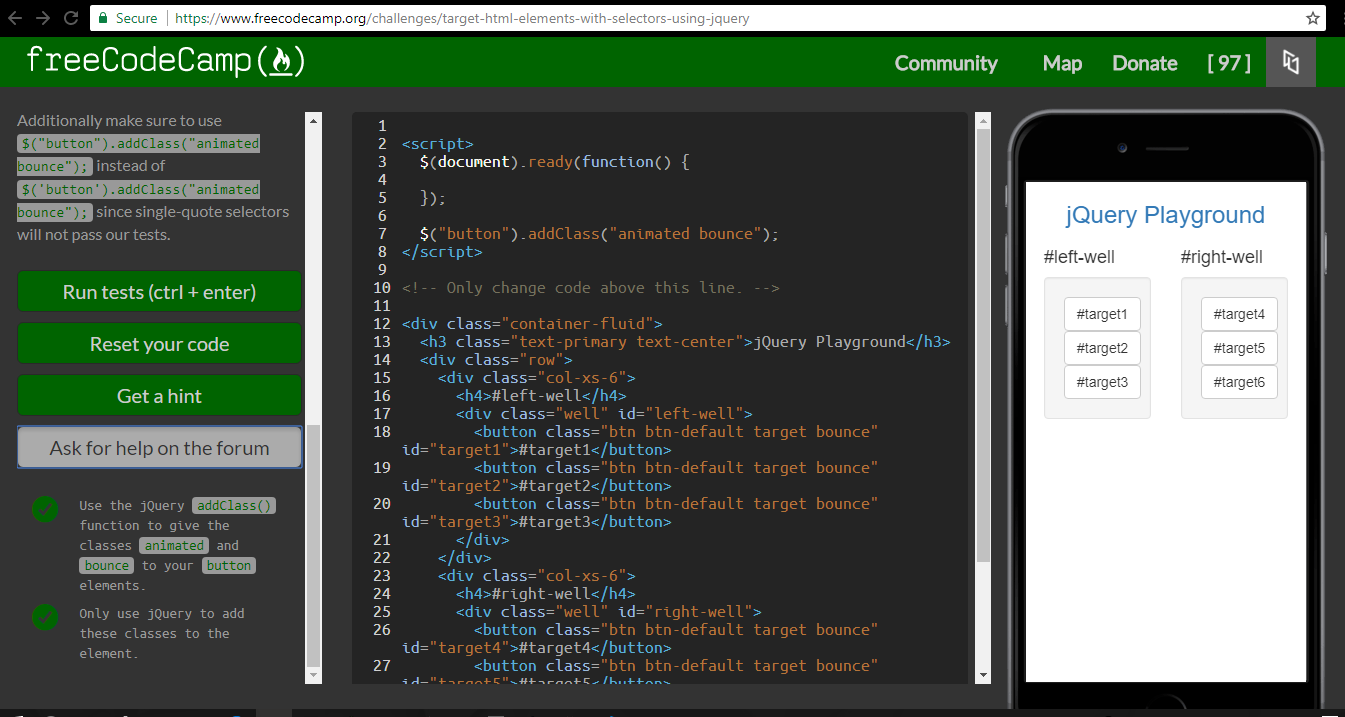 Passing to next step without error · Issue #16470 · freeCodeCamp ...