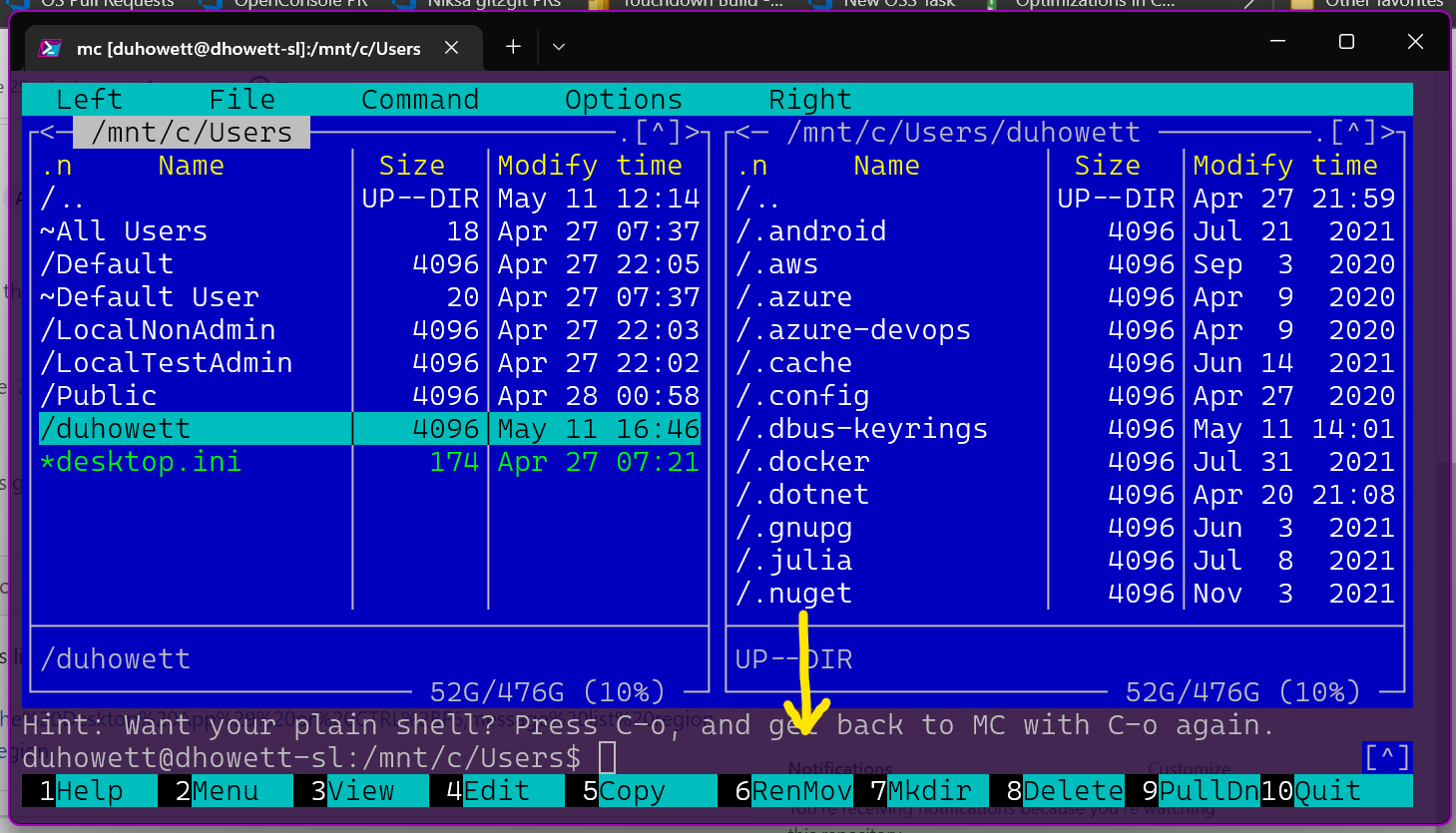 F6 should move focus into tab row · Issue #13088 · microsoft/terminal ...