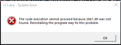 GCC mingw-w64-x86_64-toolchain Exit Code 1 · Issue #2869 · msys2