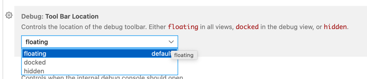 Allow floating debugger controls to be draggable to the title bar ...
