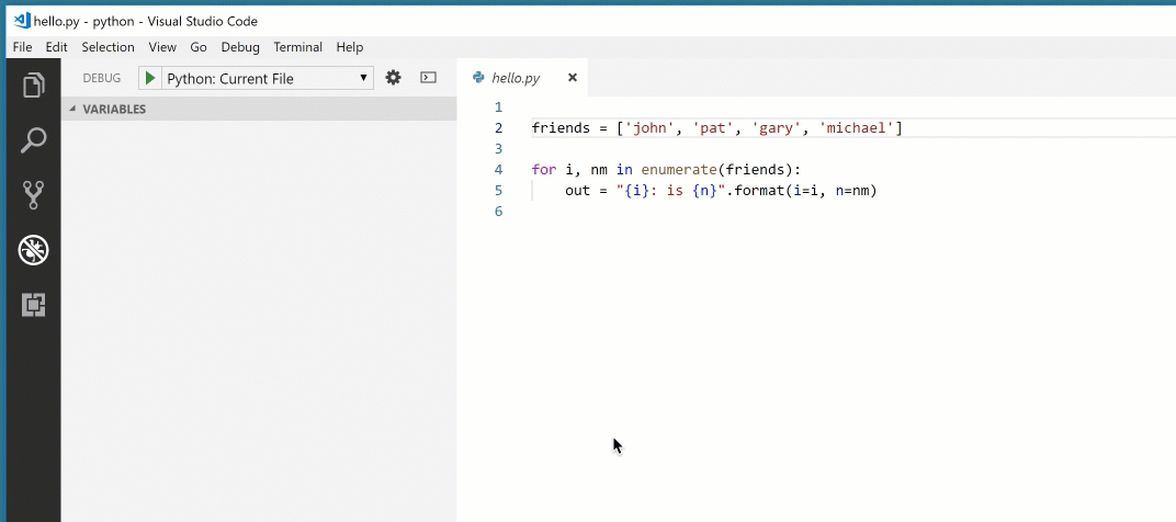 If you accidentally write characters in the VSC terminal, it hangs ...