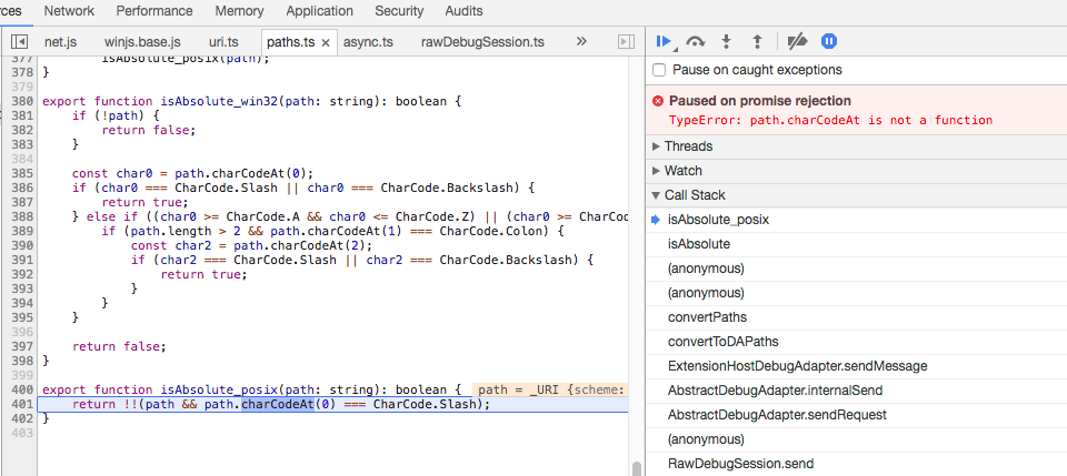 restarting a debug session corrupts breakpoints if DA runs in EH ...